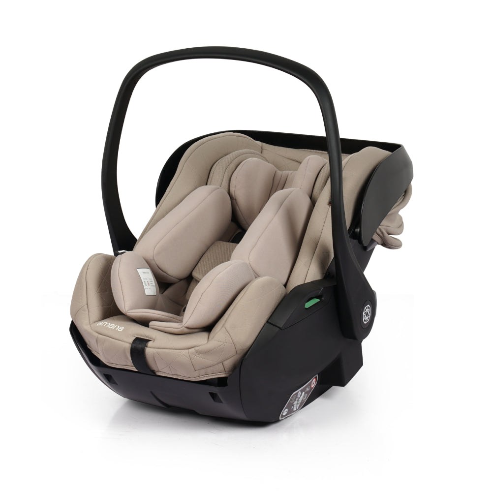 Amana Air+ Group 0+ Infant Carrier With Isofix Base - Stone Beige