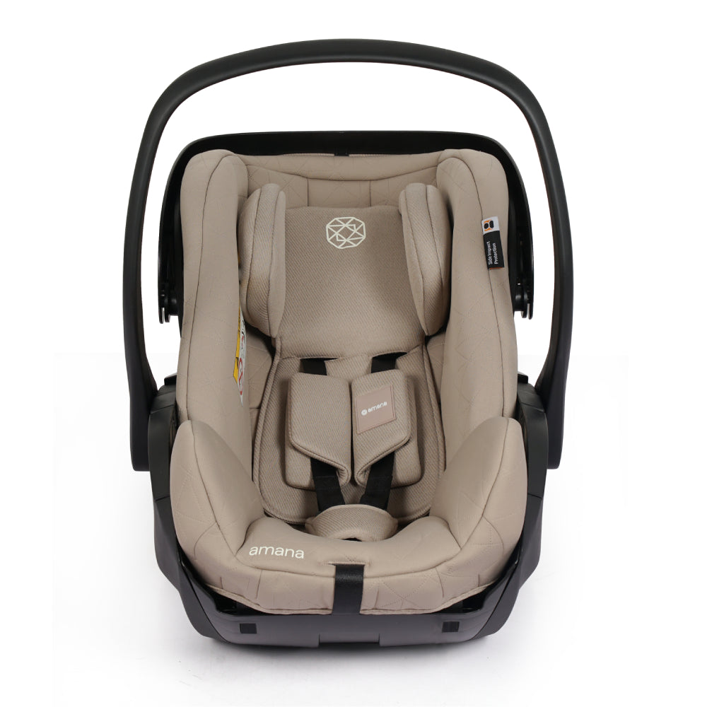 Amana Air+ Group 0+ Infant Carrier With Isofix Base - Stone Beige
