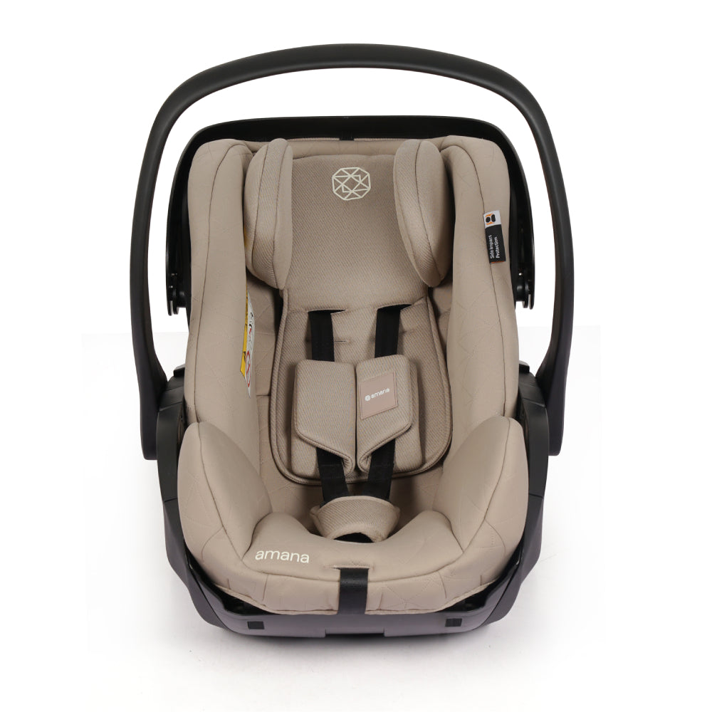 Amana Air+ Group 0+ Infant Carrier With Isofix Base - Stone Beige