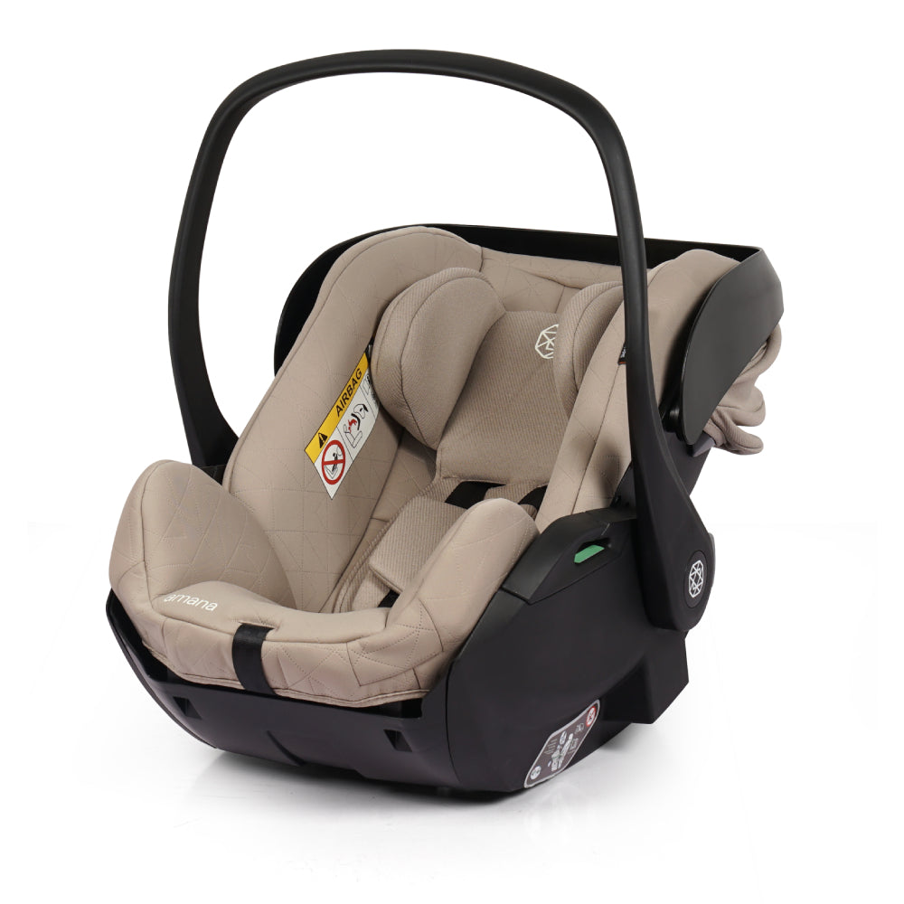 Amana Air+ Group 0+ Infant Carrier With Isofix Base - Stone Beige