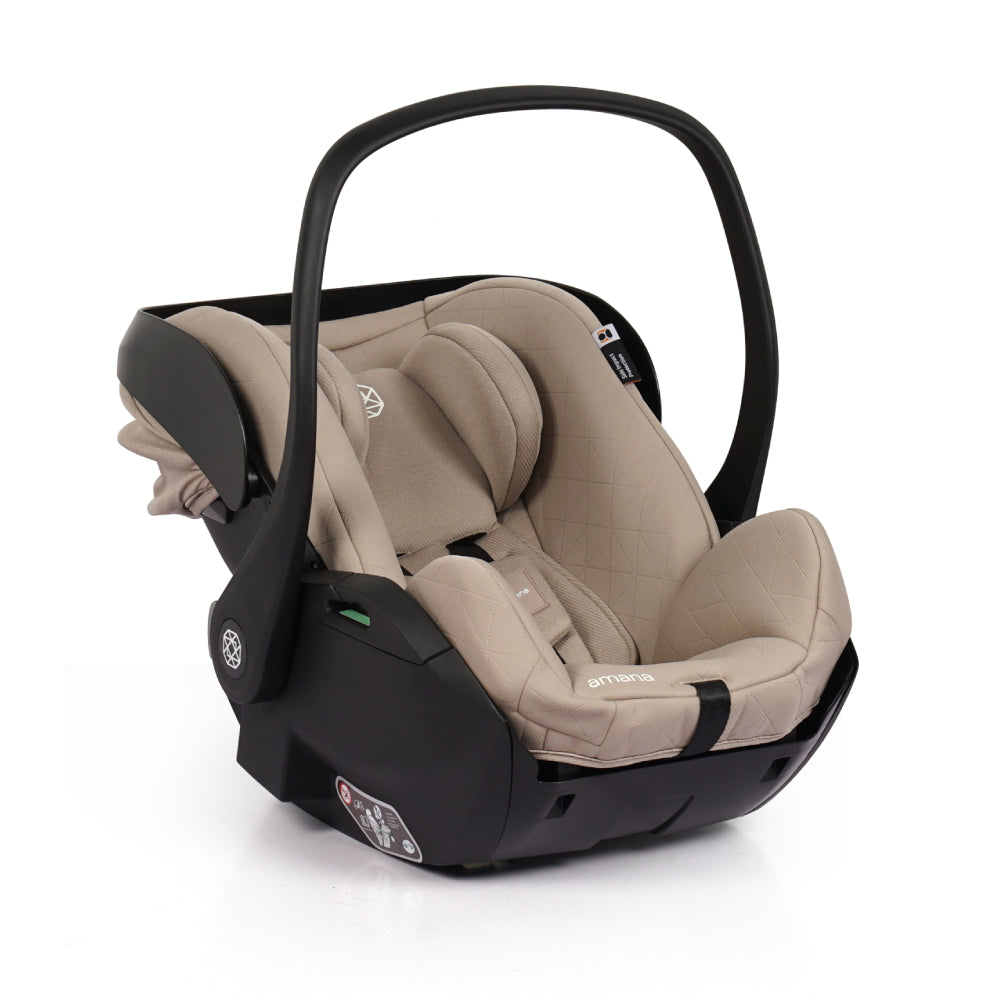 Amana Air+ Group 0+ Infant Carrier With Isofix Base - Stone Beige