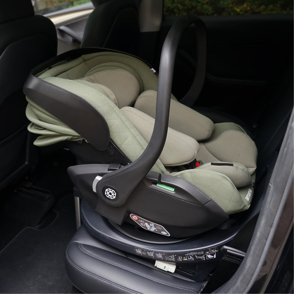 Amana Air+ Group 0+ Infant Carrier With Isofix Base - Sage Green