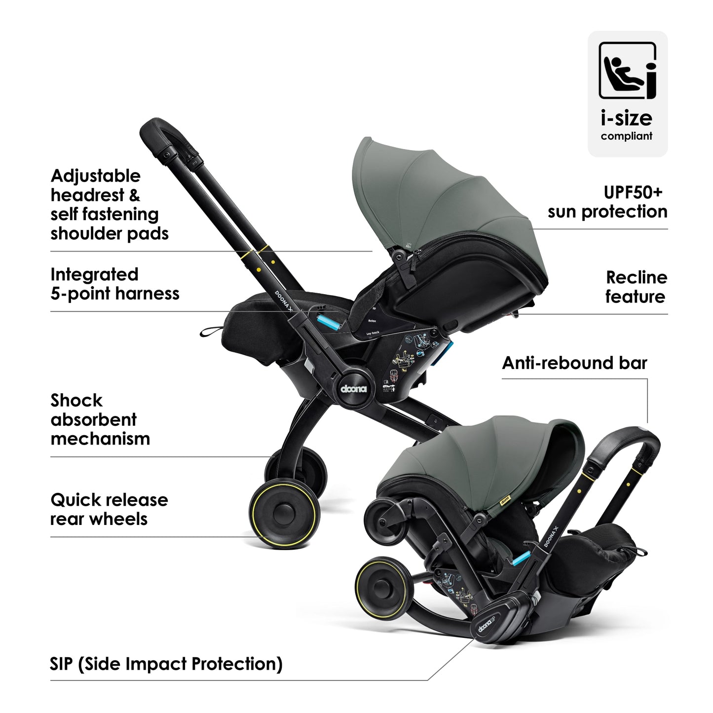 Doona X Infant Car Seat & Stroller