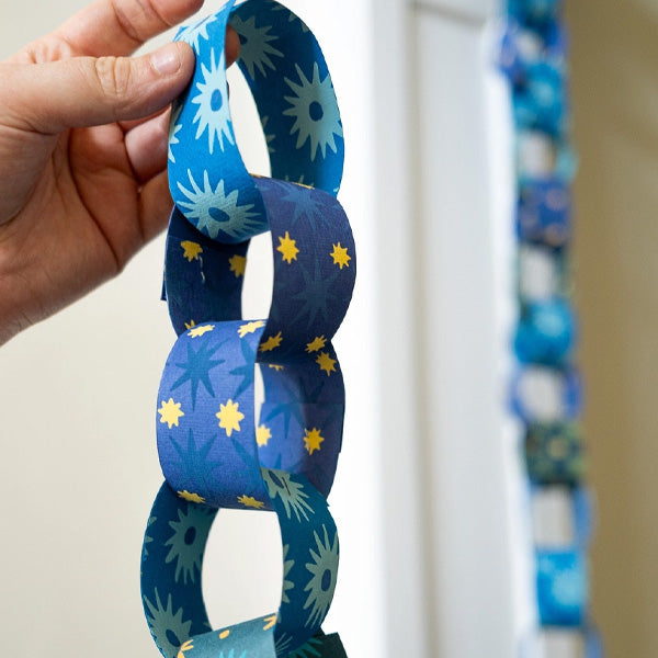 East End Press Blue & Yellow Paperchain