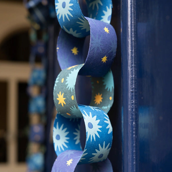 East End Press Blue & Yellow Paperchain