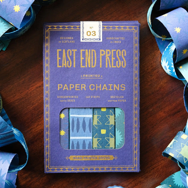 East End Press Blue & Yellow Paperchain