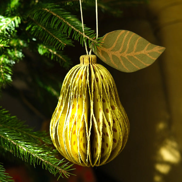 East End Press Pear Honeycomb Ornament