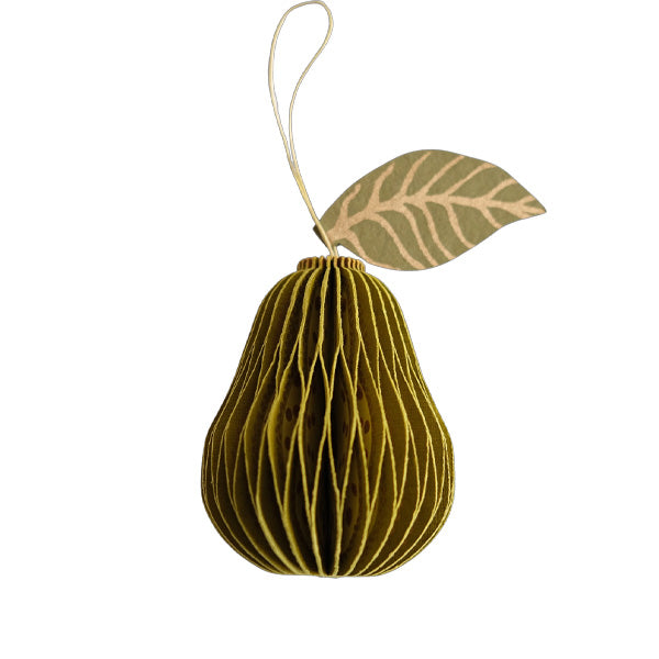 East End Press Pear Honeycomb Ornament