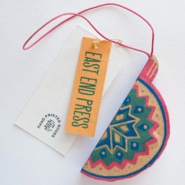 East End Press Pink Honeycomb Bauble