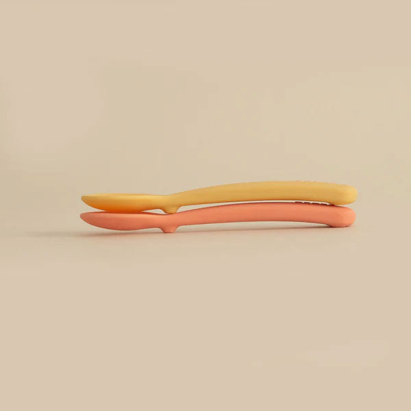 Ekobo Silicone Spoon Set - Coral / Mimosa