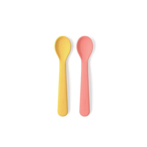 Ekobo Silicone Spoon Set - Coral / Mimosa