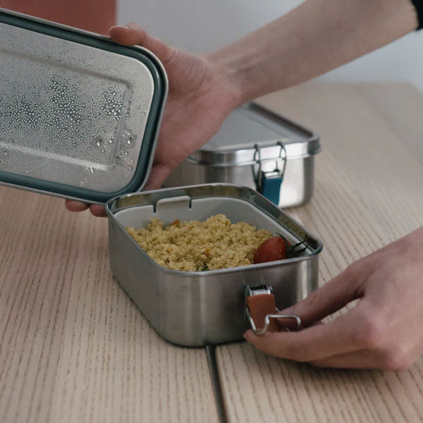 Ekobo Stainless Steel Lunchbox with Heat Safe Insert Terracotta