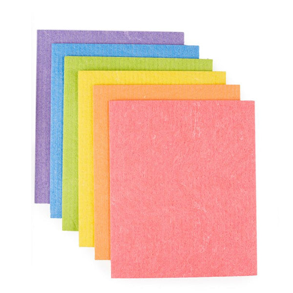 Ecoliving Compostable Sponge Cleaning Cloths - Rainbow