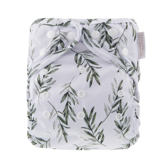 One Size Reusable Cloth Nappy Wrap - Eden