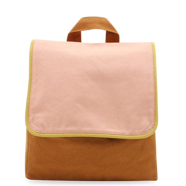 Organic Cotton Pink / Chocolate Children's Backpack