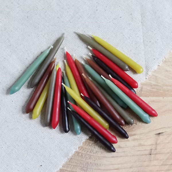 Five Bees Yard Colourful 20 Minute Candles | Relaxation Candles | Daily Meditations