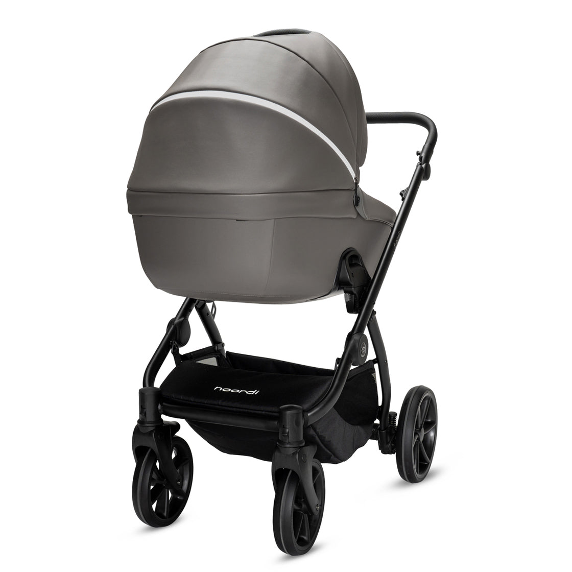 Noordi Fjordi V2 Leather - 2in1 Pushchair with ThermoCot™ Carrycot- Stone Grey