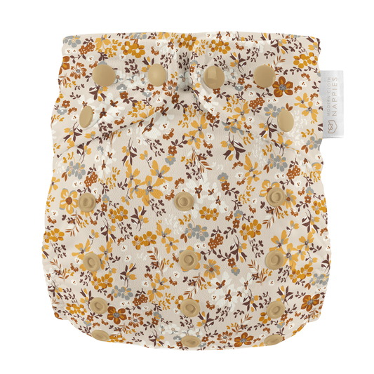 One Size All-In-One Reusable Cloth Nappy - Gingerly
