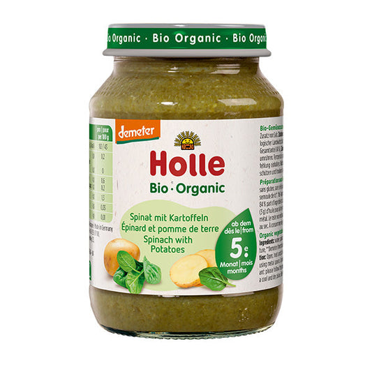 Holle Organic Spinach with Potatoes Baby Food