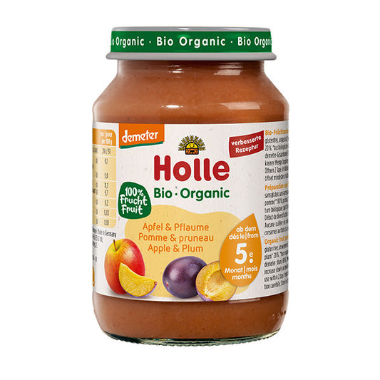 Holle Organic Apple & Plum Baby Food