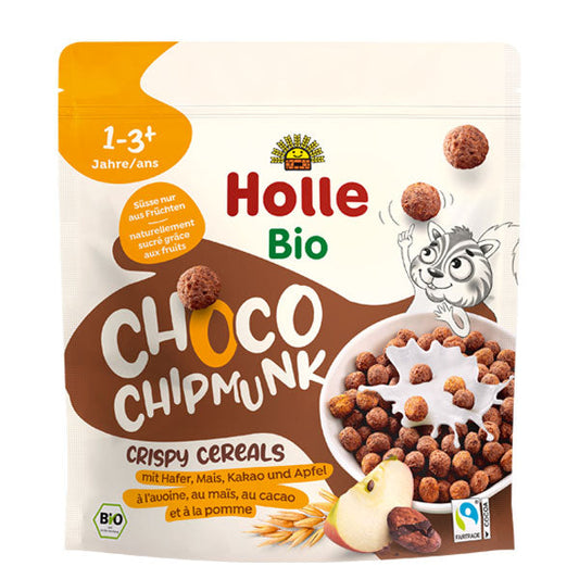 Holle Organic Choco Chipmunk Crispy Cereal