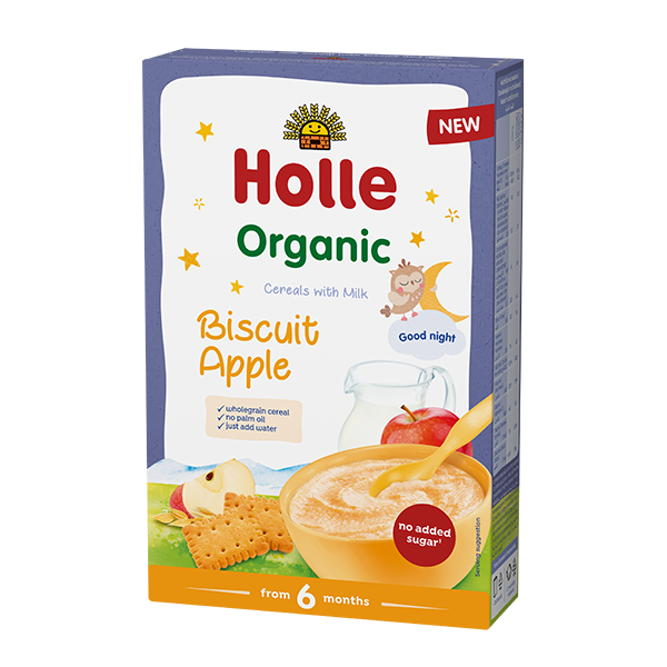 Holle Organic Baby Milk Cereal with Biscuit & Apple