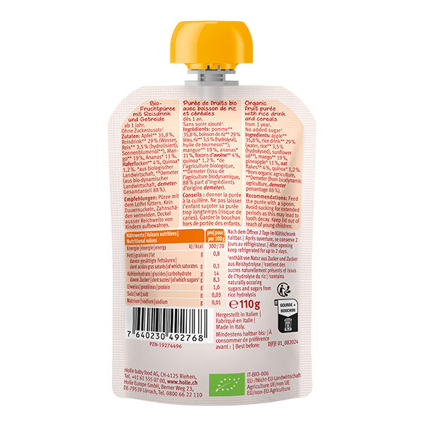 Holle Organic Baby Food Pouch - Lion Porridge