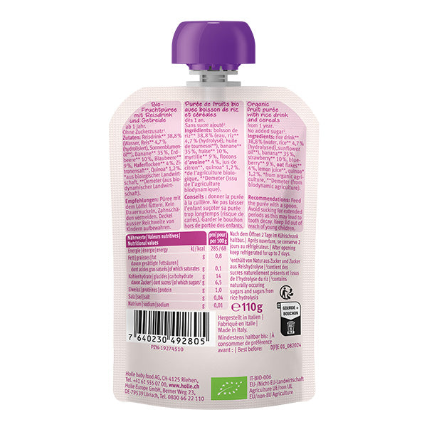 Holle Organic Baby Food Pouch - Tiger Porridge