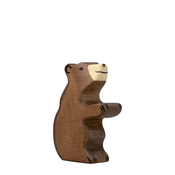 Holztiger Brown Bear Cub Sitting