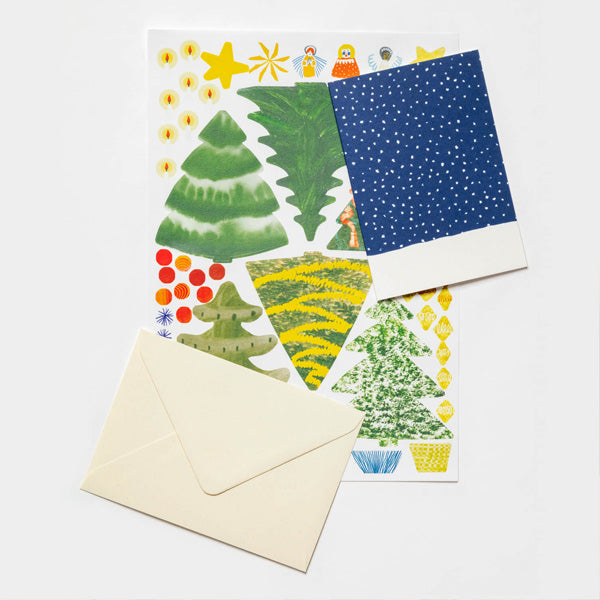 Hadley - 'Make Your Own Christmas Cards' Christmas Tree Set