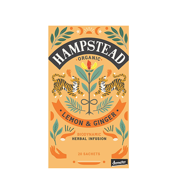 Hampstead Organic Lemon & Ginger Tea