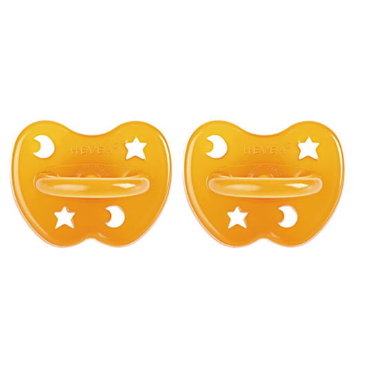 Hevea Natural Orthodontic Soother 2 pack - Classic 0-3 months