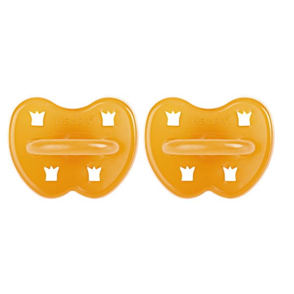 Hevea Natural Round Soother 2 pack - Classic 3-36 months