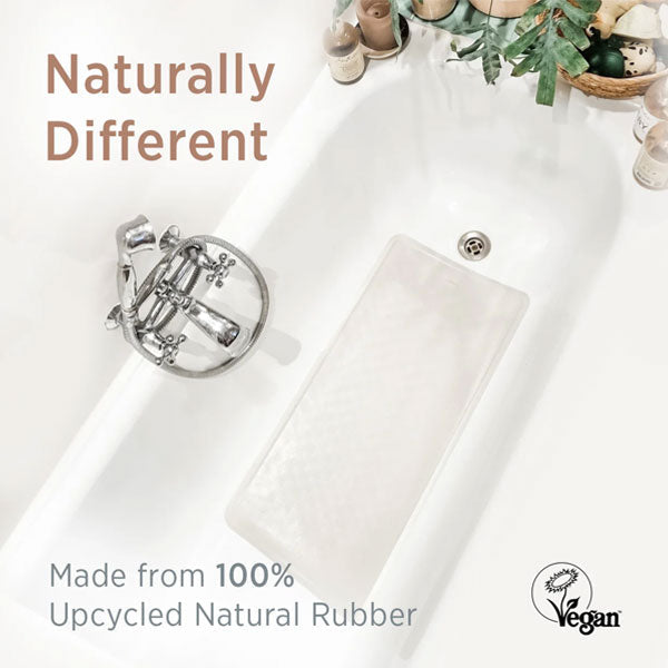 Hevea Natural Rubber Honeycomb Bath Mat Natural