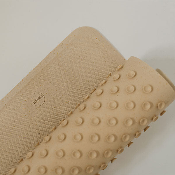 Hevea Natural Rubber Honeycomb Bath Mat Sand