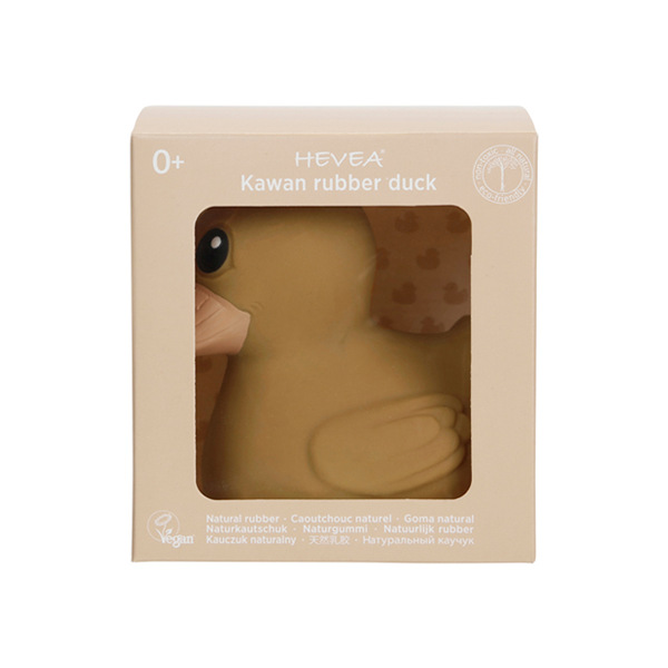 Hevea Kawan Mini Natural Rubber Duck Golden Ochre