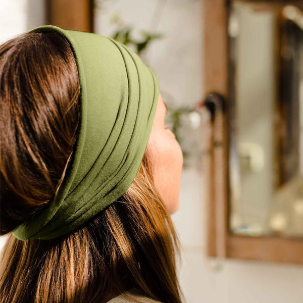Kooshoo Organic Twist Headband - Olive Branch