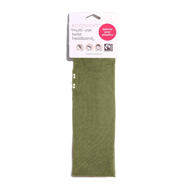 Kooshoo Organic Twist Headband - Olive Branch