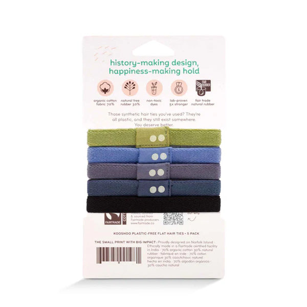 Kooshoo Plastic Free Hair Ties - Sea to Sky