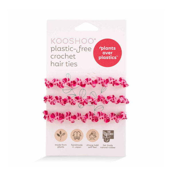 Kooshoo Plastic Free Hair Ties - Crochet Hot Jam