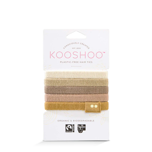 Kooshoo Plastic Free Hair Ties - Blond