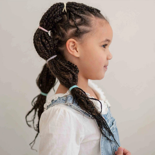 Kooshoo Plastic Free Round Hair Bands Mini 12 Pack - Dark Hues