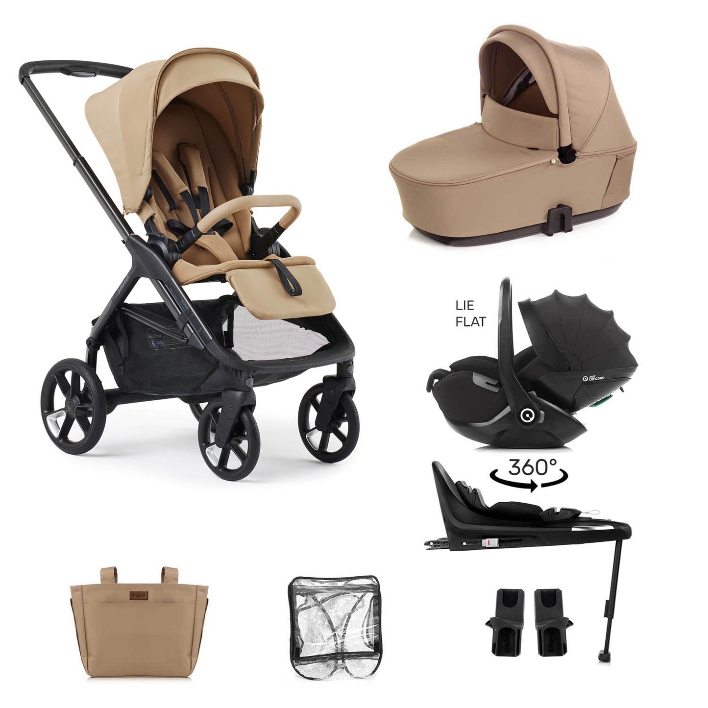 Jane Keep Trio Kombibaby 360 Lie-Flat Car Seat Travel System