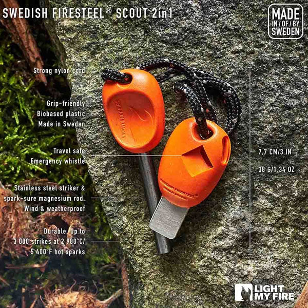 Light My Fire Swedish FireSteel Scout 2in1