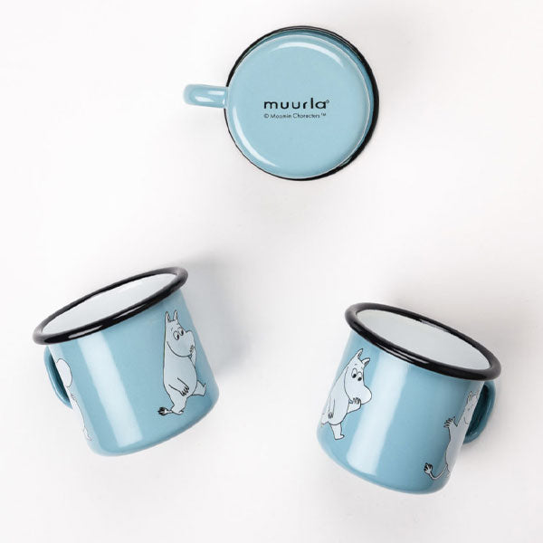 Moomin Enamel Mug - Moomintroll Light Blue 0.25L