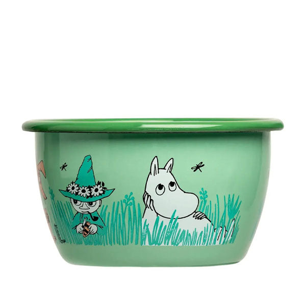 Moomin Enamel Bowl - In the Garden 0.3L