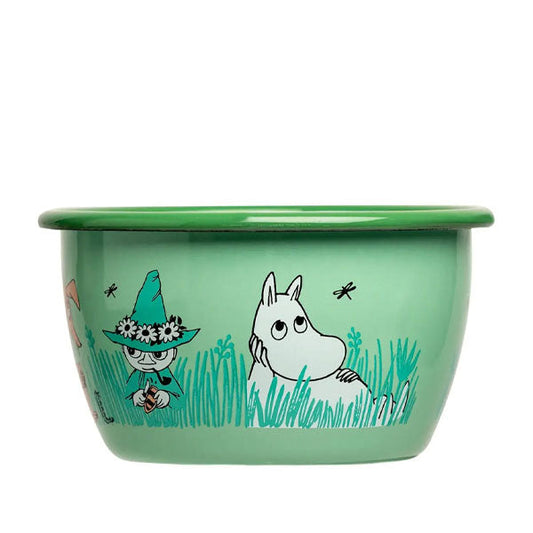 Moomin Enamel Bowl - In the Garden 0.3L