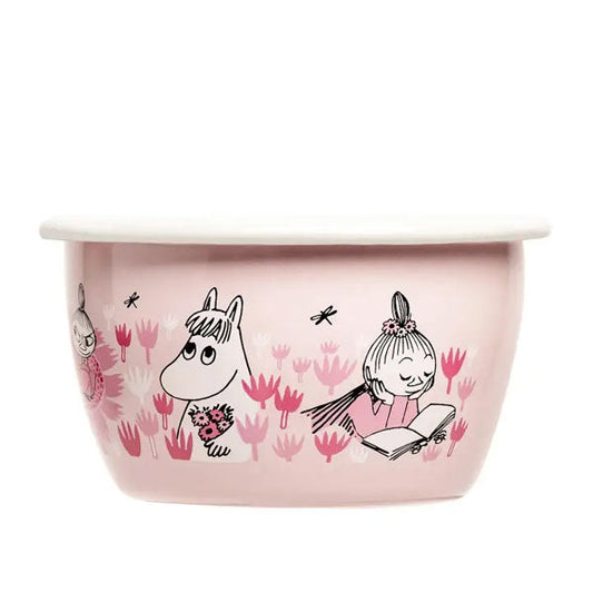 Moomin Enamel Bowl - In the Garden Girls 0.3L
