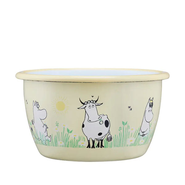 Moomin Enamel Bowl -  Meadow 0.3L