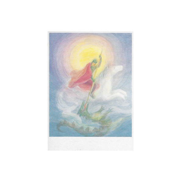 Postcard St George & the Dragon - Margarethe Hauschka